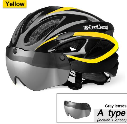 CoolChange Bicycle Helmet EPS Insect Net Road MTB Bike wind resistant
 Lenses Integrally-molded Cycling Casco Ciclismo