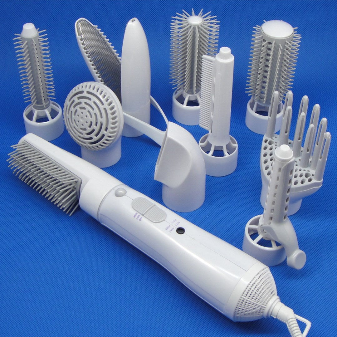 Supply multi-function direct hair furl hair dryer comb high power home hair style instrument set 10