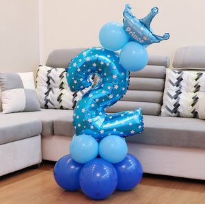 1 Set 0-9 Numbers Large Helium Number Foil Children Festivals Dekoration Birthday Party Toy anniversaire enfant hat for Kids