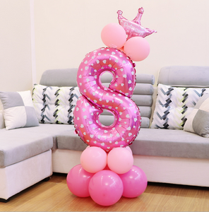 1 Set 0-9 Numbers Large Helium Number Foil Children Festivals Dekoration Birthday Party Toy anniversaire enfant hat for Kids