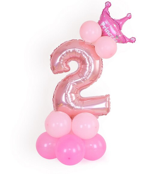 1 Set 0-9 Numbers Large Helium Number Foil Children Festivals Dekoration Birthday Party Toy anniversaire enfant hat for Kids