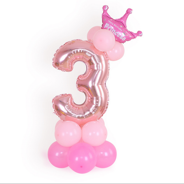 1 Set 0-9 Numbers Large Helium Number Foil Children Festivals Dekoration Birthday Party Toy anniversaire enfant hat for Kids