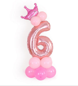 1 Set 0-9 Numbers Large Helium Number Foil Children Festivals Dekoration Birthday Party Toy anniversaire enfant hat for Kids