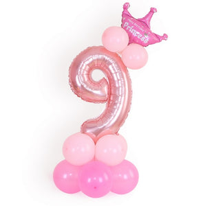 1 Set 0-9 Numbers Large Helium Number Foil Children Festivals Dekoration Birthday Party Toy anniversaire enfant hat for Kids