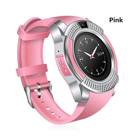 V8 Smart Watch Men Bluetooth Sport Watches Women Ladies Rel gio Smartwatch with Camera Sim Card Slot Android Phone PK DZ09 Y1 A1