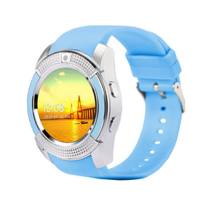 V8 Smart Watch Men Bluetooth Sport Watches Women Ladies Rel gio Smartwatch with Camera Sim Card Slot Android Phone PK DZ09 Y1 A1