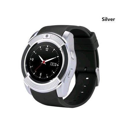 V8 Smart Watch Men Bluetooth Sport Watches Women Ladies Rel gio Smartwatch with Camera Sim Card Slot Android Phone PK DZ09 Y1 A1