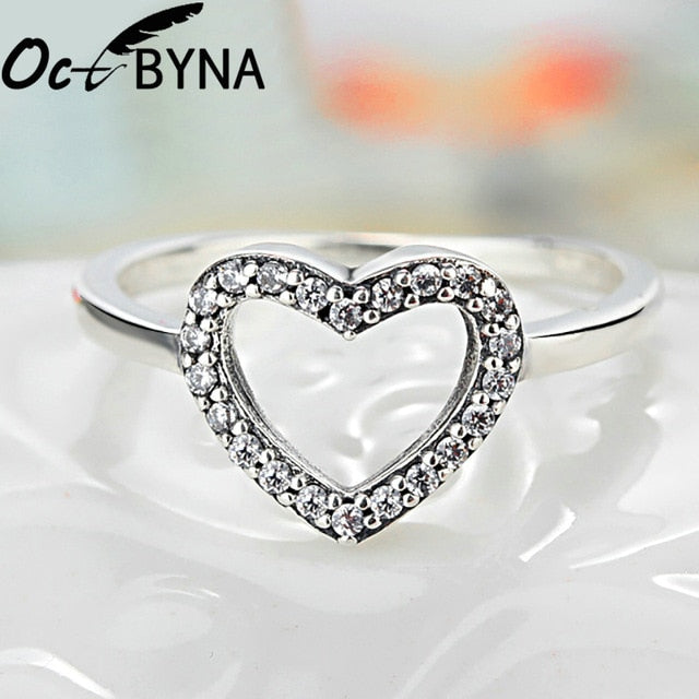 Octbyna Hot Sale Crown&Heart-shaped Styles Brand Ring For Women Party Finger Ring For Women Charm Jewelry Gifts Dropshipping