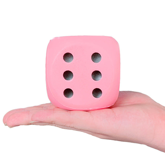 Jumbo Dice Squeeze Toys Soft Squishy Slow Rising Education Simulation Cream Scented Stress Relief Fun Xmas Gift Toy for Children