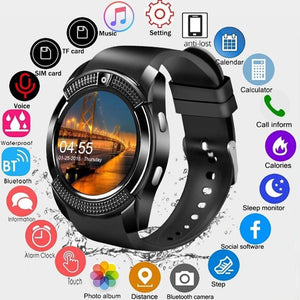 V8 SmartWatch Bluetooth Smart Watch Touch Screen Wrist Watch With Camera SIM Card Slot Waterproof Sports Watch For Android
