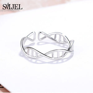 SMJEL Fashion Finger Rings for Men Women Airplane Sunflower DNA Hand Rings for Women Jewelry Christmas Gift