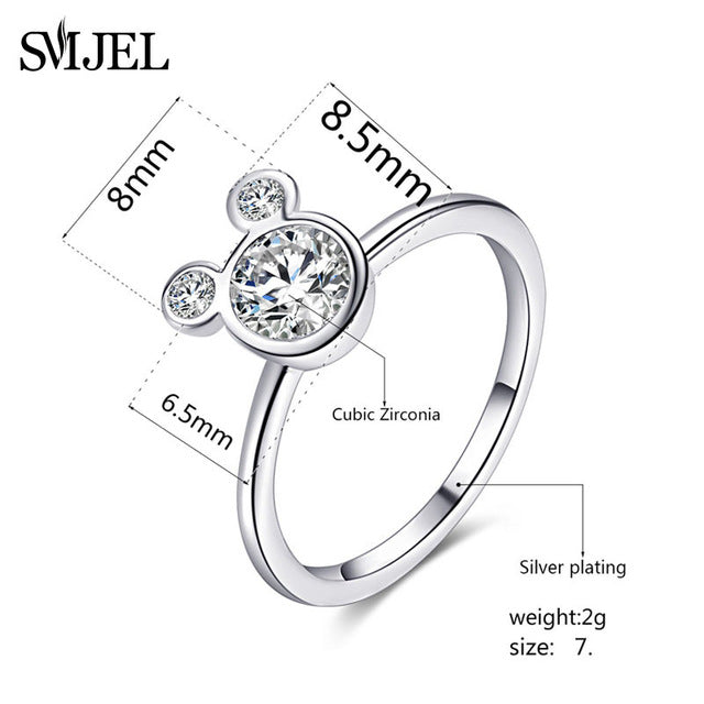 SMJEL Fashion Finger Rings for Men Women Airplane Sunflower DNA Hand Rings for Women Jewelry Christmas Gift