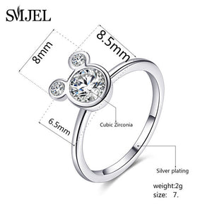 SMJEL Fashion Finger Rings for Men Women Airplane Sunflower DNA Hand Rings for Women Jewelry Christmas Gift