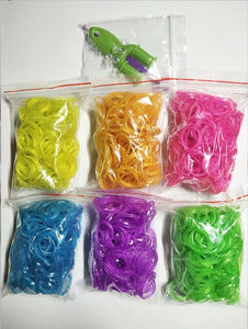 1800pcs Rubber Loom Bands Diy Toys For Kids Lacing Bracelets Girls Gift Hair Rubber Bands Refill Make Woven Bracelet