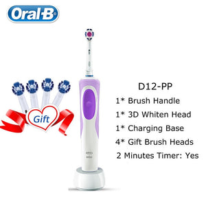 Oral B Electric Toothbrush 2D Clean Rotating Toothbrush Rechargeable Toothbrush Teeth Dual Clean Brush Heads