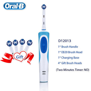 Oral B Electric Toothbrush 2D Clean Rotating Toothbrush Rechargeable Toothbrush Teeth Dual Clean Brush Heads