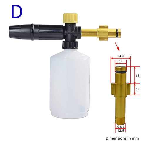 Car foam wash Snow foam lance foam nozzle foam cannon foam generator for Daewoo Hammer Karcher Huter Makita High Pressure Washer