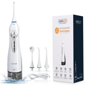 Oral Irrigator USB Rechargeable Water Flosser Portable Dental Water Jet 300ML Water Tank Waterproof Teeth Cleaner