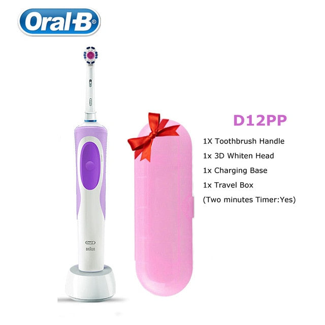 Oral B Electric Toothbrush 2D Clean Rotating Toothbrush Rechargeable Toothbrush Teeth Dual Clean Brush Heads