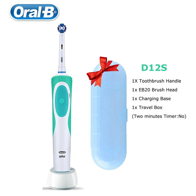 Oral B Electric Toothbrush 2D Clean Rotating Toothbrush Rechargeable Toothbrush Teeth Dual Clean Brush Heads