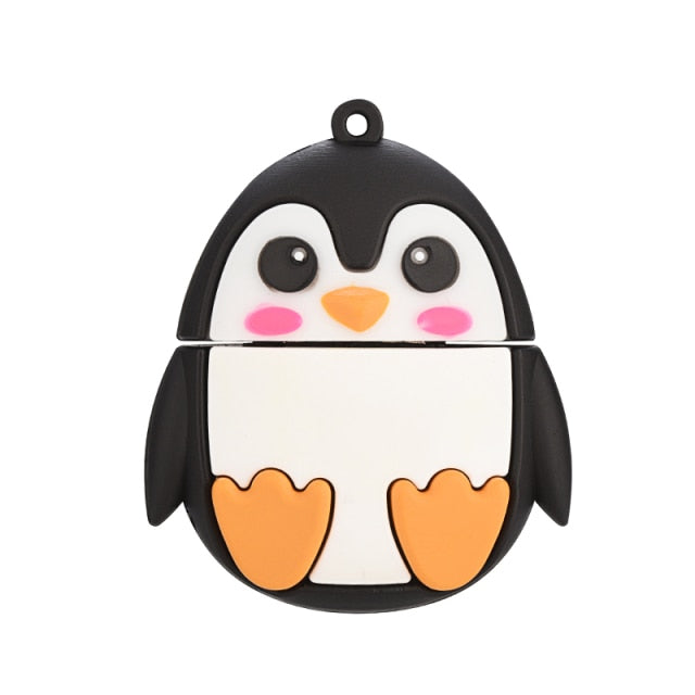 USB Flash Drive 32G Funny 64GB USB Flash Drive 4gb 8gb 16gb Memory Stick Cards Mini Pen Drive 128gb bee fox owl