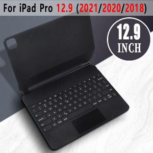 Magic Keyboard for iPad Pro 11 12.9 2021 2020 2018 iPad Air 4 Case Keyboard Hebrew Spanish Russian Korean Azerty Arabic Keyboard