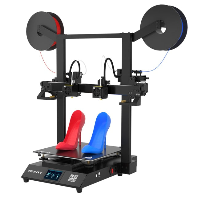 Tronxy GEMINI S dual color 2 color 2 Head Dual Extruder IDEX 3D Printer Independent Large FDM 3D Printing Machine