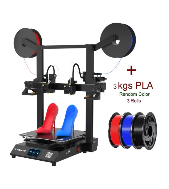 Tronxy GEMINI S dual color 2 color 2 Head Dual Extruder IDEX 3D Printer Independent Large FDM 3D Printing Machine