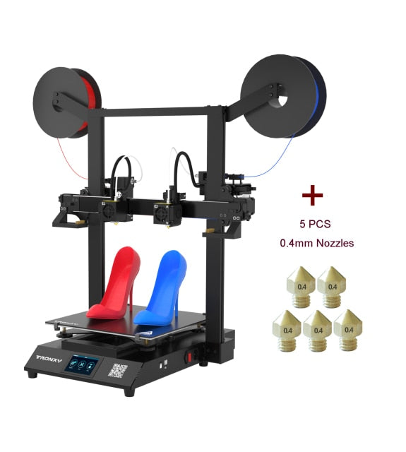 Tronxy GEMINI S dual color 2 color 2 Head Dual Extruder IDEX 3D Printer Independent Large FDM 3D Printing Machine