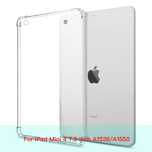 For New iPad 7 8 9 10.2 9.7 2021 5 6 Air 10.9 2 3 4 Case TPU Silicon Transparent Cover For iPad Pro 10.5 &#39;&#39; 11&#39;&#39; Mini 2 3 4 5 6