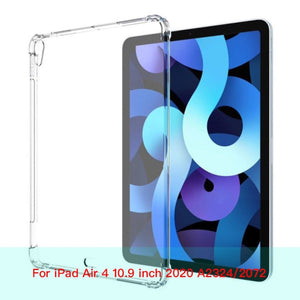 For New iPad 7 8 9 10.2 9.7 2021 5 6 Air 10.9 2 3 4 Case TPU Silicon Transparent Cover For iPad Pro 10.5 &#39;&#39; 11&#39;&#39; Mini 2 3 4 5 6