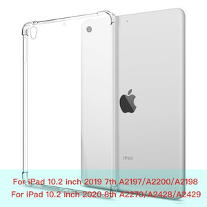 For New iPad 7 8 9 10.2 9.7 2021 5 6 Air 10.9 2 3 4 Case TPU Silicon Transparent Cover For iPad Pro 10.5 &#39;&#39; 11&#39;&#39; Mini 2 3 4 5 6