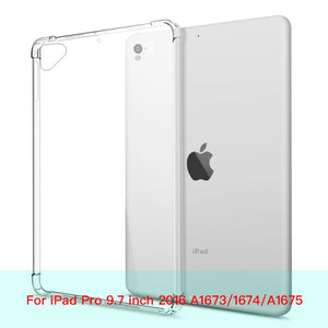 For New iPad 7 8 9 10.2 9.7 2021 5 6 Air 10.9 2 3 4 Case TPU Silicon Transparent Cover For iPad Pro 10.5 &#39;&#39; 11&#39;&#39; Mini 2 3 4 5 6