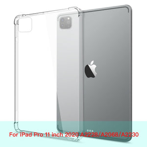 For New iPad 7 8 9 10.2 9.7 2021 5 6 Air 10.9 2 3 4 Case TPU Silicon Transparent Cover For iPad Pro 10.5 &#39;&#39; 11&#39;&#39; Mini 2 3 4 5 6