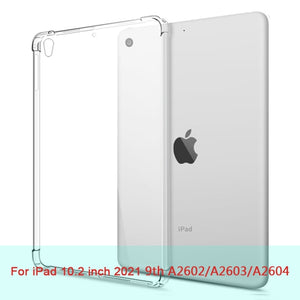 For New iPad 7 8 9 10.2 9.7 2021 5 6 Air 10.9 2 3 4 Case TPU Silicon Transparent Cover For iPad Pro 10.5 &#39;&#39; 11&#39;&#39; Mini 2 3 4 5 6