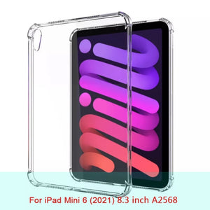 For New iPad 7 8 9 10.2 9.7 2021 5 6 Air 10.9 2 3 4 Case TPU Silicon Transparent Cover For iPad Pro 10.5 &#39;&#39; 11&#39;&#39; Mini 2 3 4 5 6