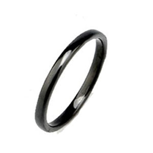 2mm Light Pink Black White Blue Purple Beautiful Smooth Ceramic Ring For Women Modern Wedding