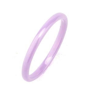 2mm Light Pink Black White Blue Purple Beautiful Smooth Ceramic Ring For Women Modern Wedding