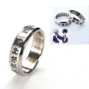 Fashion Cosplay Anime Tokyo Ghoul Ken Kaneki Titanium Steel Ring Finger Rings Without rope