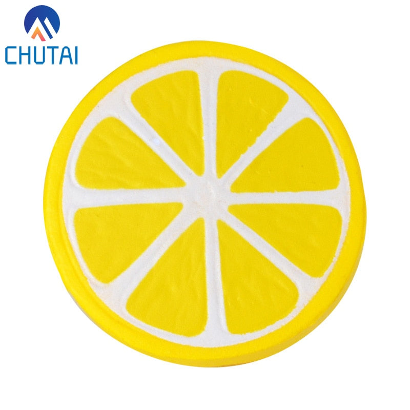 Simulation Squishy Food PU Squishy Slow Rising Scented Lemon Bread Squeeze Toys Stress Relief Vent Kids Plaything 6*5.5CM