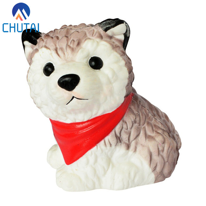 Random Color Jumbo Simulation Husky Squishy Scented Soft PU Slow Rising Stress Relief Toy Kids Grownups Squeeze Toys 11*9 CM