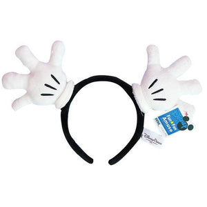 Disney Mickey Minnie Hairband Game Headdress Ears Sequin Hair-Bands Princess Head Hoop Plush Toy Kid Gift