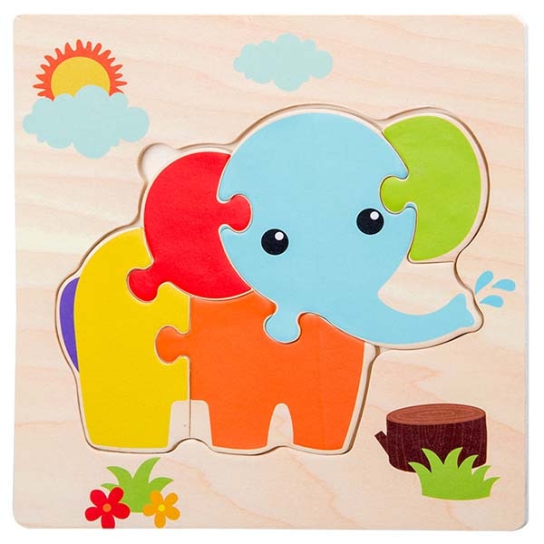 Wooden Materials Toys Children Early Learning Kids Intelligence Match Puzzle Teaching Aids