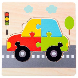 Wooden Materials Toys Children Early Learning Kids Intelligence Match Puzzle Teaching Aids